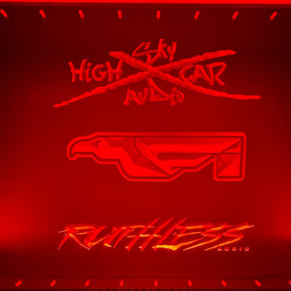 Sound Authority Plexiglass - 36" x 24" 3D Engraved Acrylic Window For Subwoofer Box