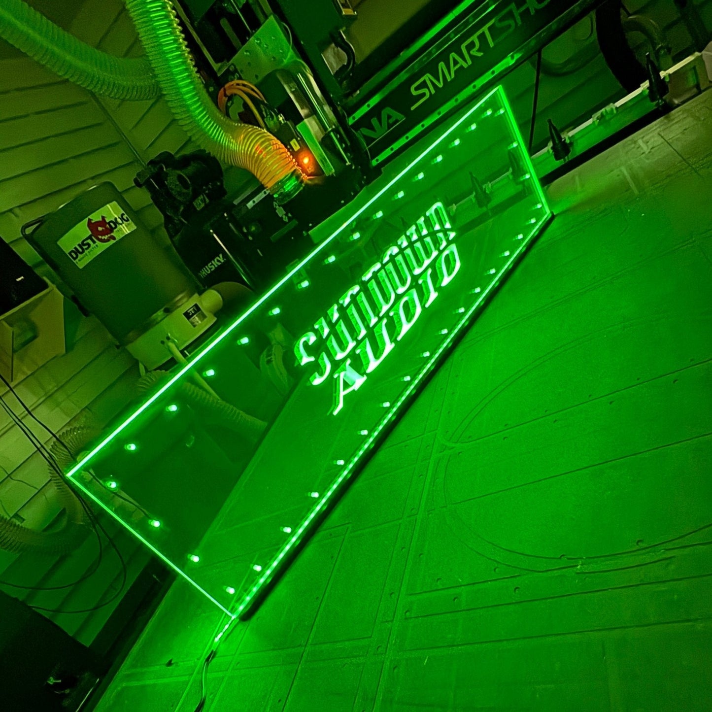 Sound Authority Plexiglass - 48" x 12" 3D Engraved Acrylic Window For Subwoofer Box