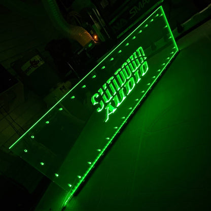 Sound Authority Plexiglass - 48" x 12" 3D Engraved Acrylic Window For Subwoofer Box