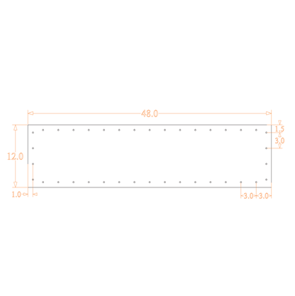 Sound Authority Plexiglass - 48" x 12" Blank Acrylic Window For Subwoofer Box - EZ DB's Designs