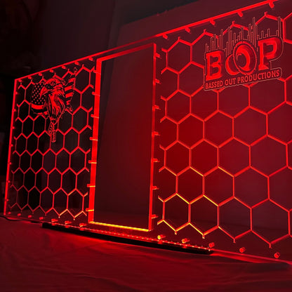 Sound Authority Plexiglass - 48" x 24" 3D Engraved Acrylic Window For Subwoofer Box