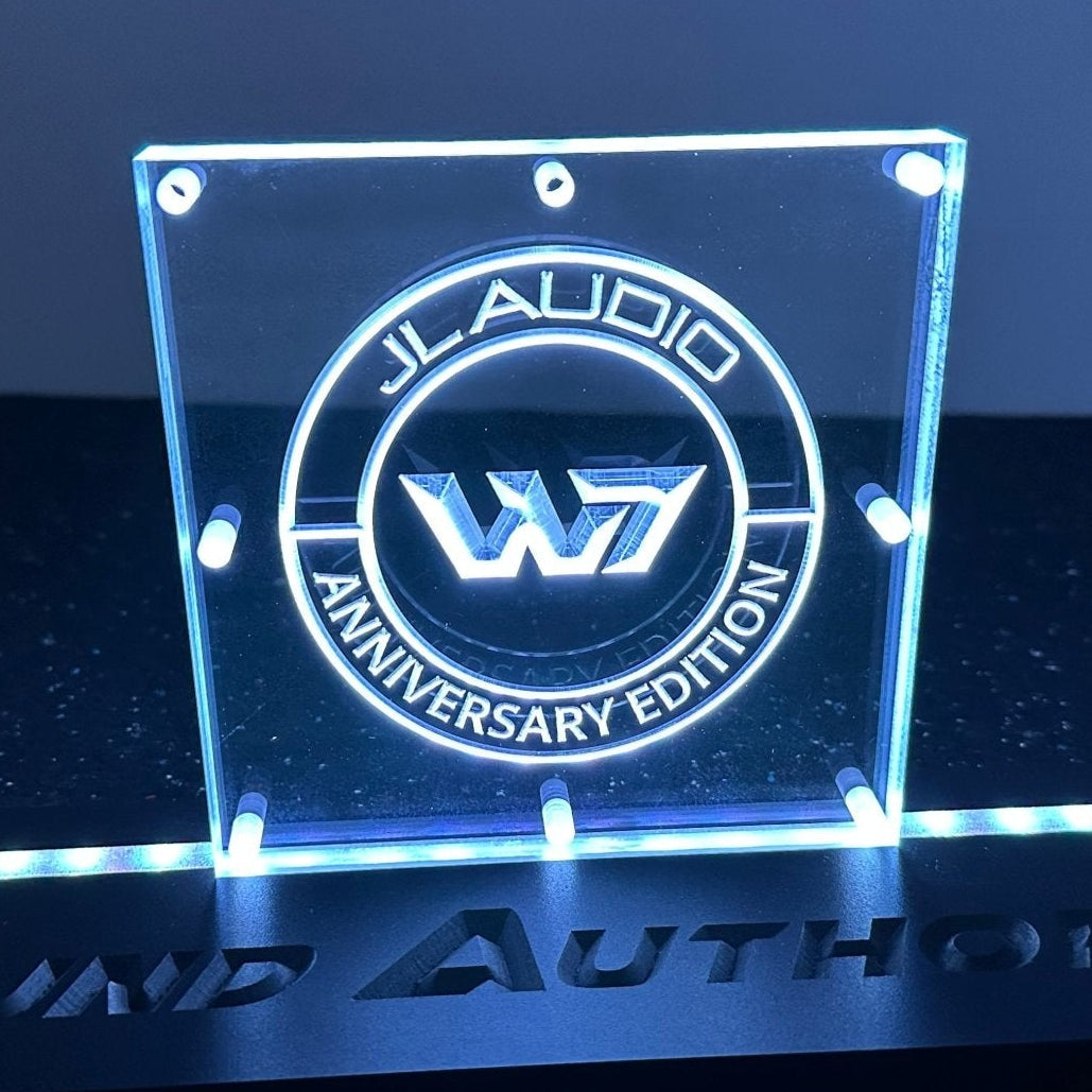 Sound Authority Plexiglass - 6" x 6" 3D Engraved Acrylic Window For Subwoofer Box