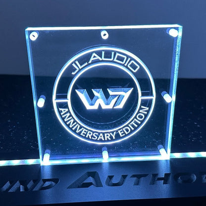 Sound Authority Plexiglass - 6" x 6" 3D Engraved Acrylic Window For Subwoofer Box