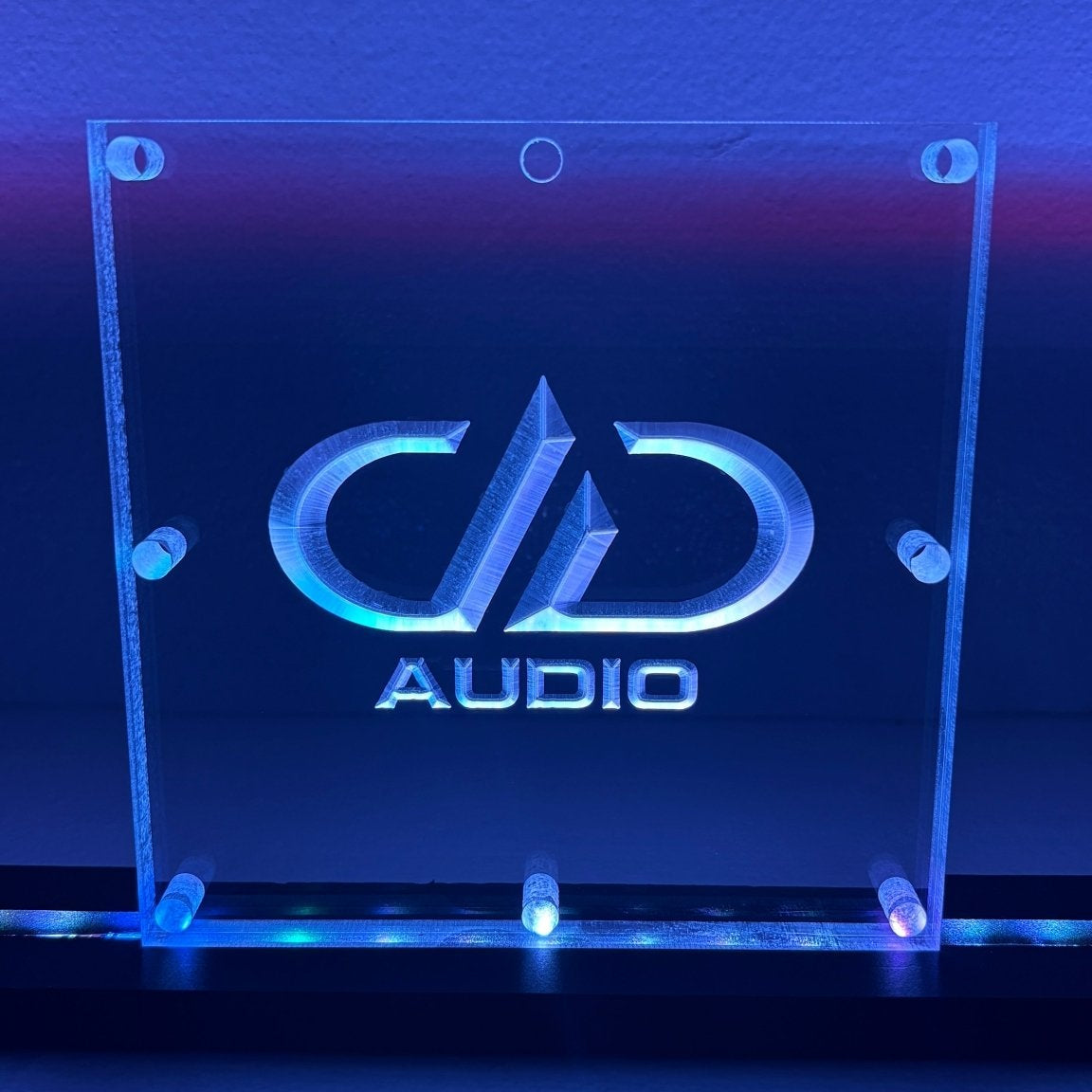 Sound Authority Plexiglass - 6" x 6" 3D Engraved Acrylic Window For Subwoofer Box