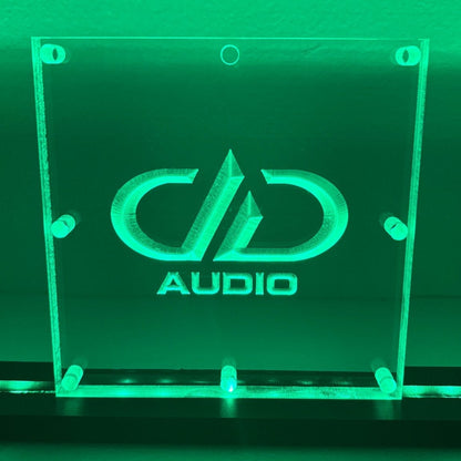 Sound Authority Plexiglass - 6" x 6" 3D Engraved Acrylic Window For Subwoofer Box
