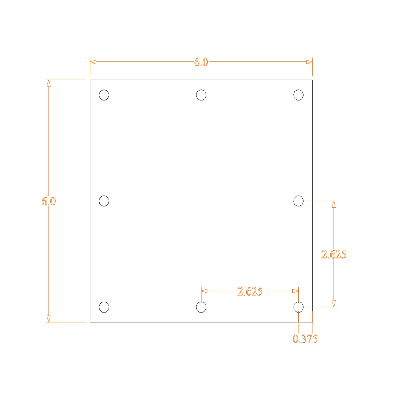 Sound Authority Plexiglass - 6" x 6" Blank Acrylic Window For Subwoofer Box