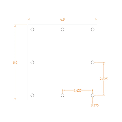 Sound Authority Plexiglass - 6" x 6" Blank Acrylic Window For Subwoofer Box