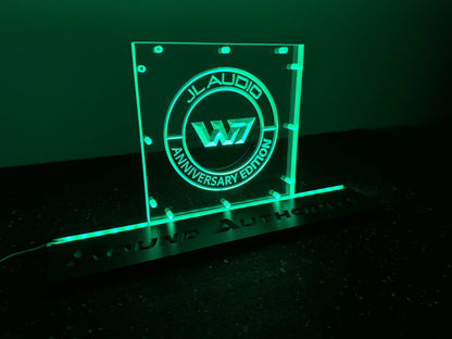 Sound Authority Plexiglass - 8" x 8" 3D Engraved Acrylic Window For Subwoofer Box
