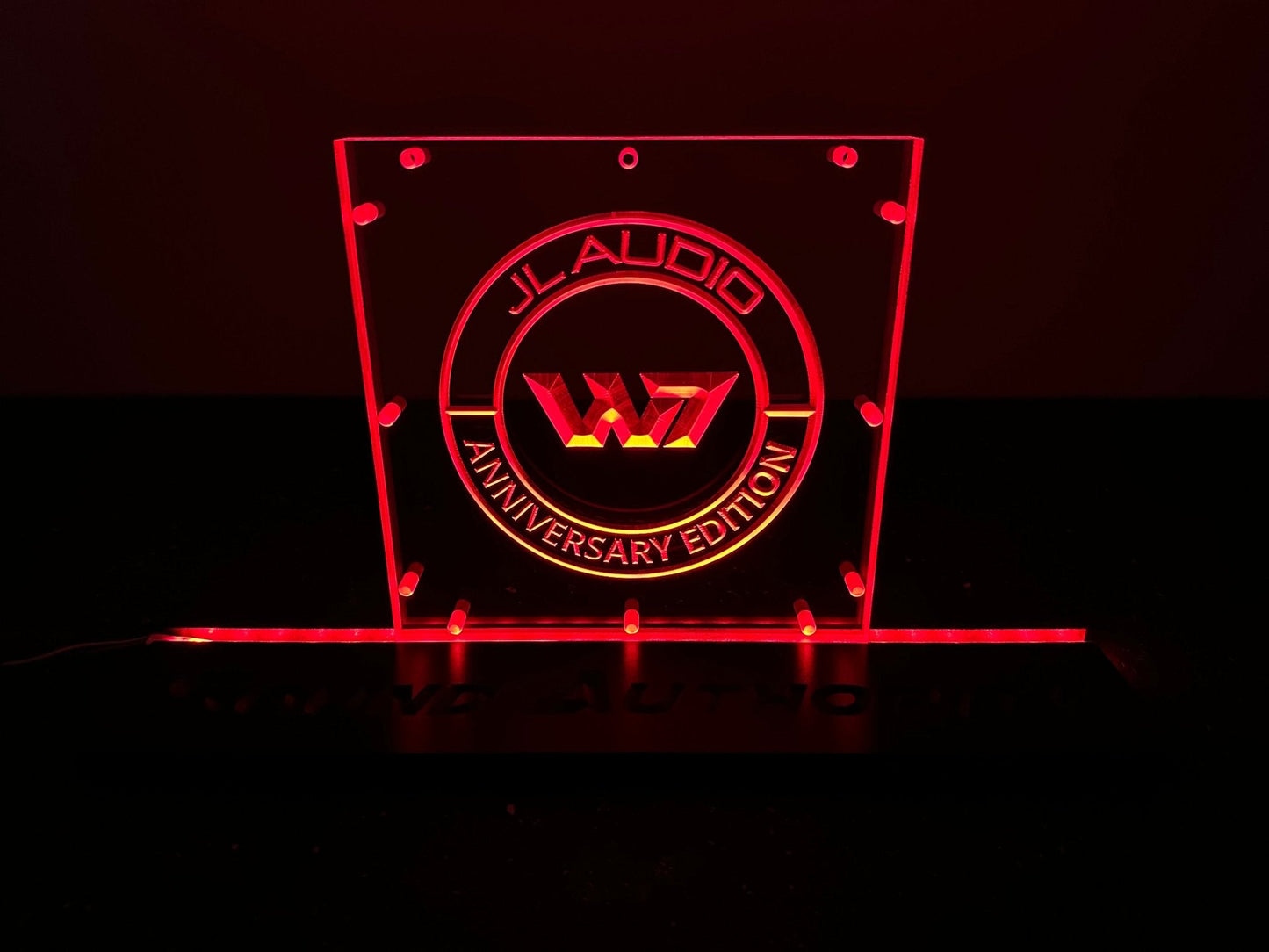 Sound Authority Plexiglass - 8" x 8" 3D Engraved Acrylic Window For Subwoofer Box