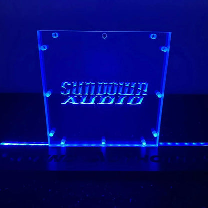 Sound Authority Plexiglass - 8" x 8" 3D Engraved Acrylic Window For Subwoofer Box