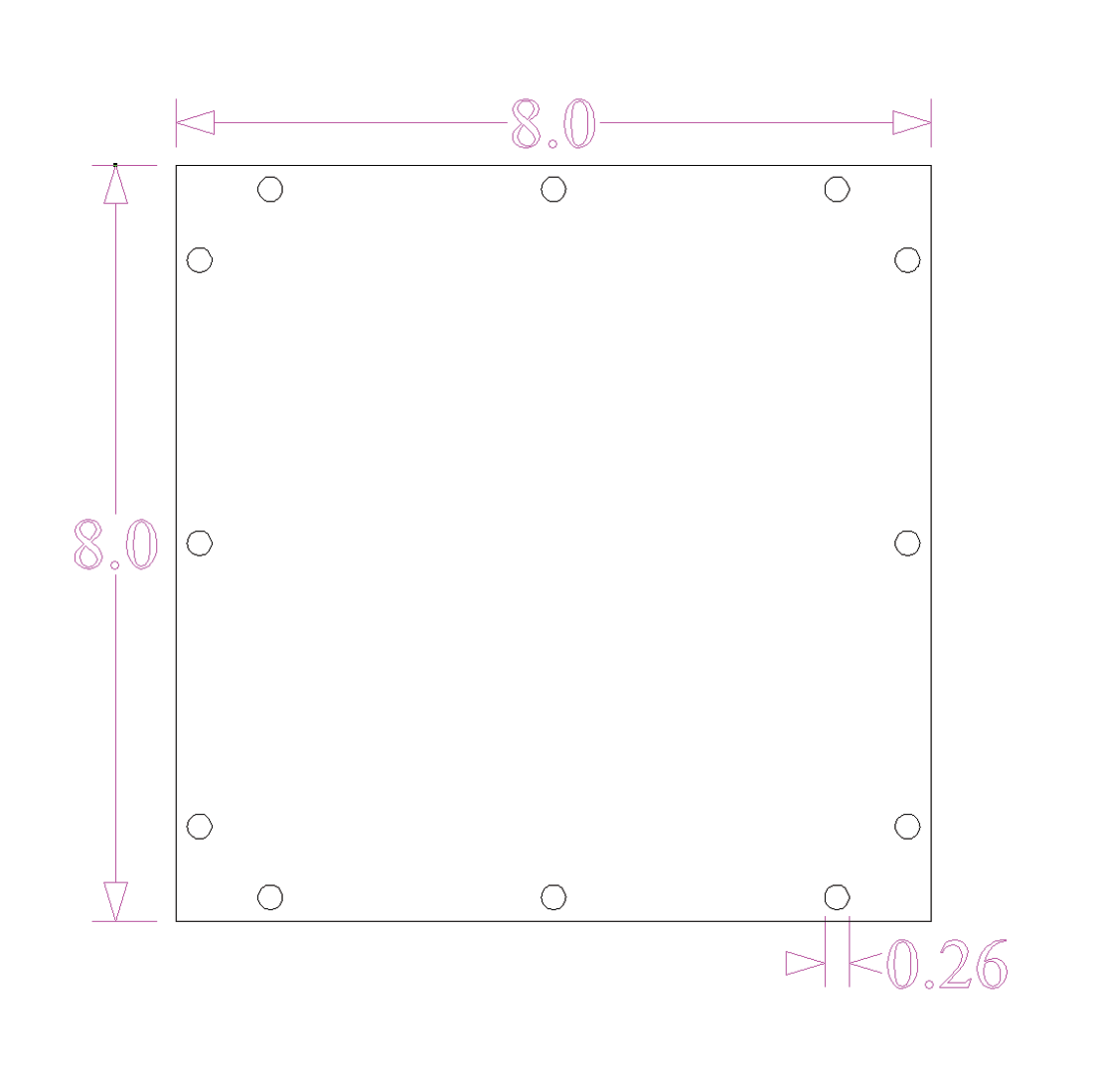 Sound Authority Plexiglass - 8" x 8" 3D Engraved Acrylic Window For Subwoofer Box