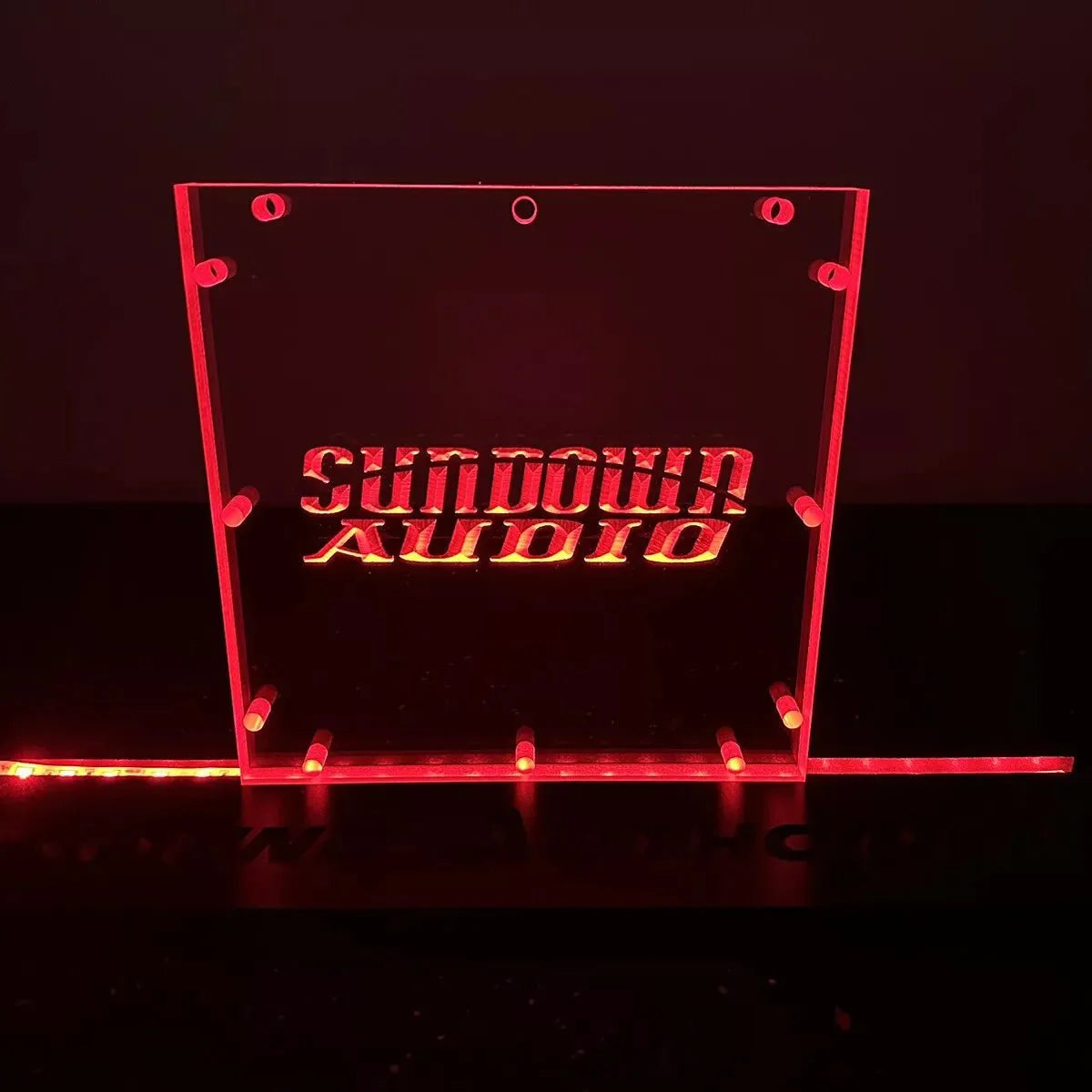 Sound Authority Plexiglass - 8" x 8" 3D Engraved Acrylic Window For Subwoofer Box