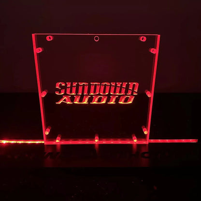 Sound Authority Plexiglass - 8" x 8" 3D Engraved Acrylic Window For Subwoofer Box