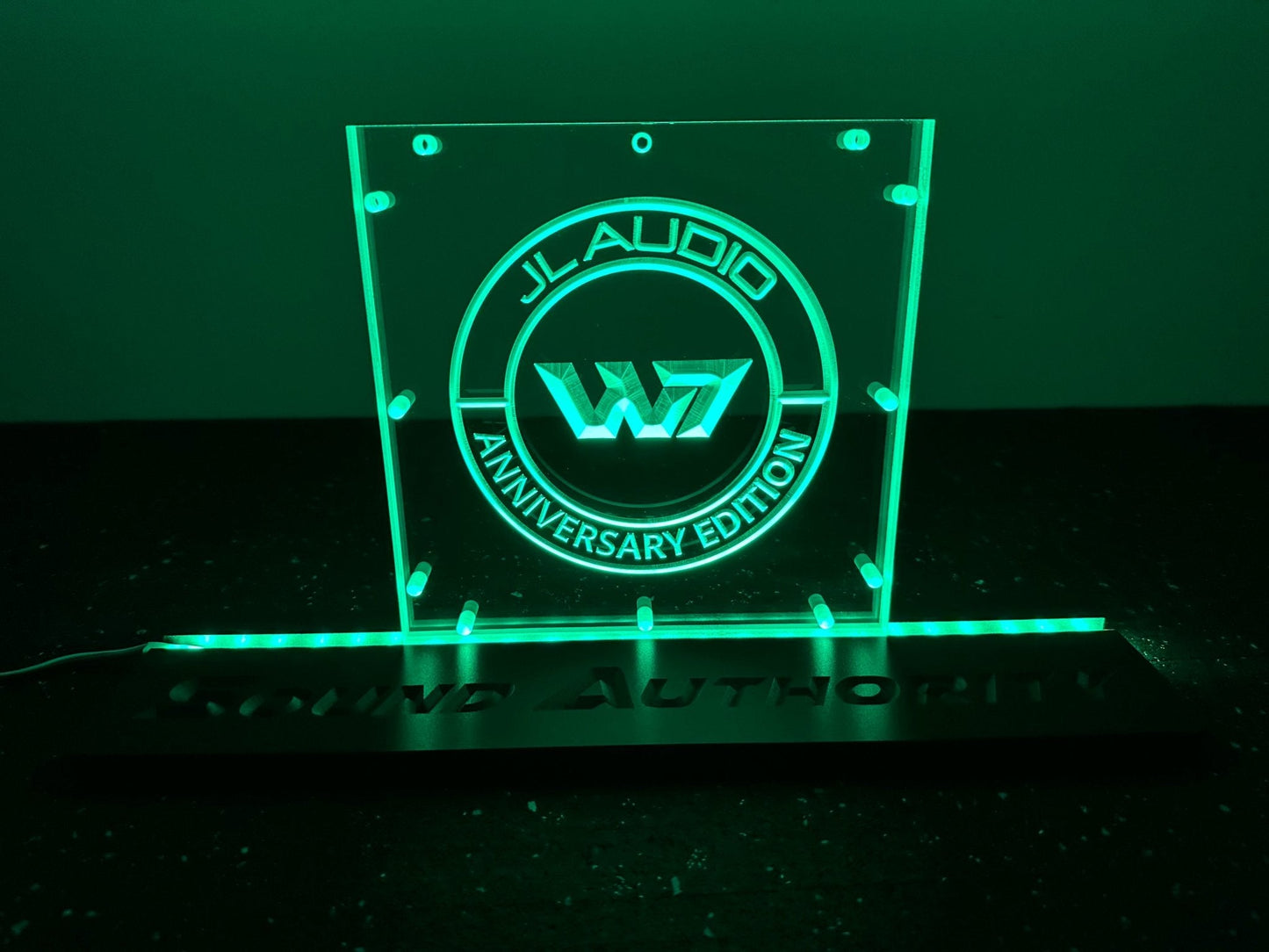 Sound Authority Plexiglass - 8" x 8" 3D Engraved Acrylic Window For Subwoofer Box