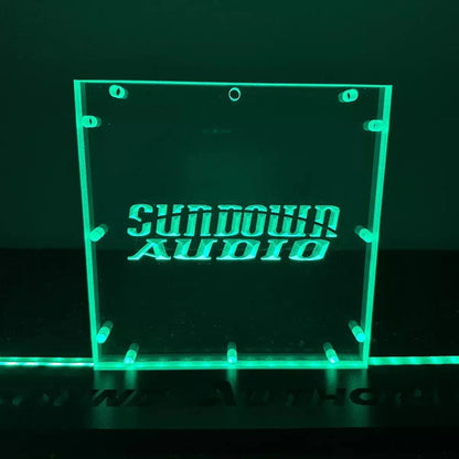 Sound Authority Plexiglass - 8" x 8" 3D Engraved Acrylic Window For Subwoofer Box