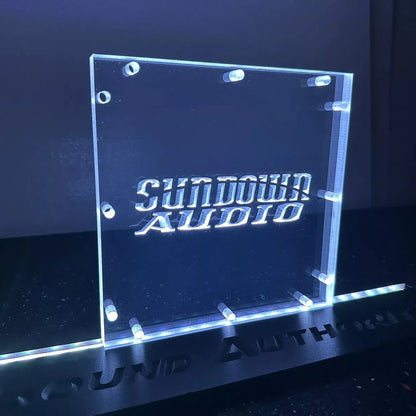 Sound Authority Plexiglass - 8" x 8" 3D Engraved Acrylic Window For Subwoofer Box