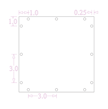 Sound Authority Plexiglass - 8" x 8" Blank Acrylic Window For Subwoofer Box