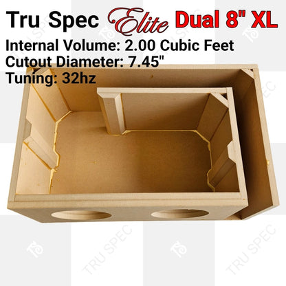 TRU SPEC ELITE Prefab Dual 8" Subwoofer Enclosure Sundown X - EZ DB's Designs