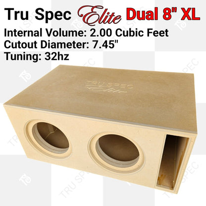 TRU SPEC ELITE Prefab Dual 8" Subwoofer Enclosure Sundown X - EZ DB's Designs