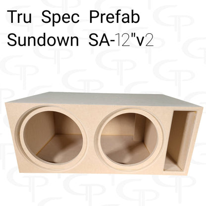 TRU SPEC Prefab Dual 12" Subwoofer Enclosure Sundown SA 12v2 - EZ DB's Designs