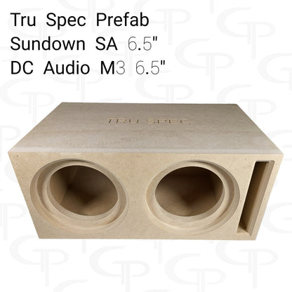 TRU SPEC Prefab Dual 6.5" Subwoofer Enclosure Sundown SA / DC M3 - EZ DB's Designs